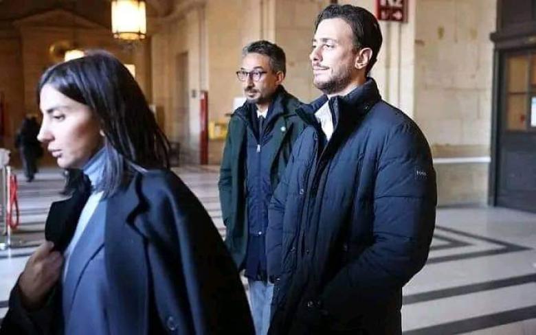 سعد لمجرد وزوجته غيثة العلاكي في جلسة سابقة (سوشيال ميديا)