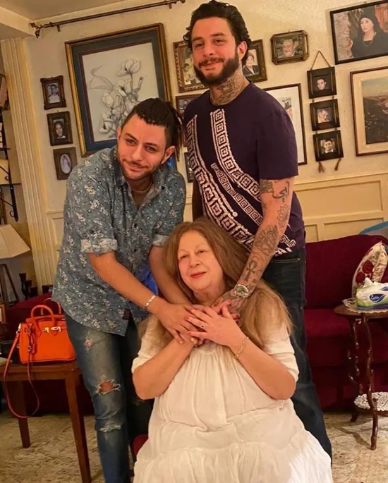 سمية الألفي وعمر وأحمد الفيشاوي (سوشيال ميديا)