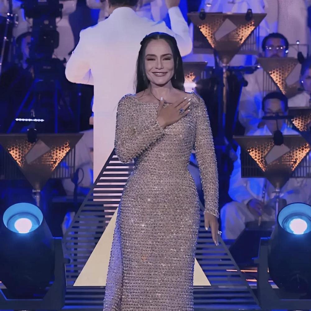 شريهان في افتتاح المتحف المصري الكبير (سوشيال ميديا)