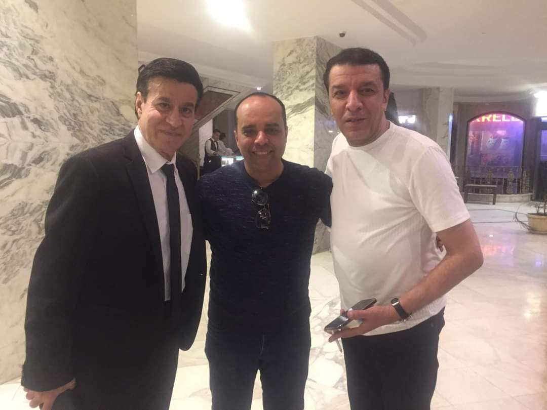 صورة تجمع مصطفى كامل وحلمي عبد الباقي (سوشيال ميديا)