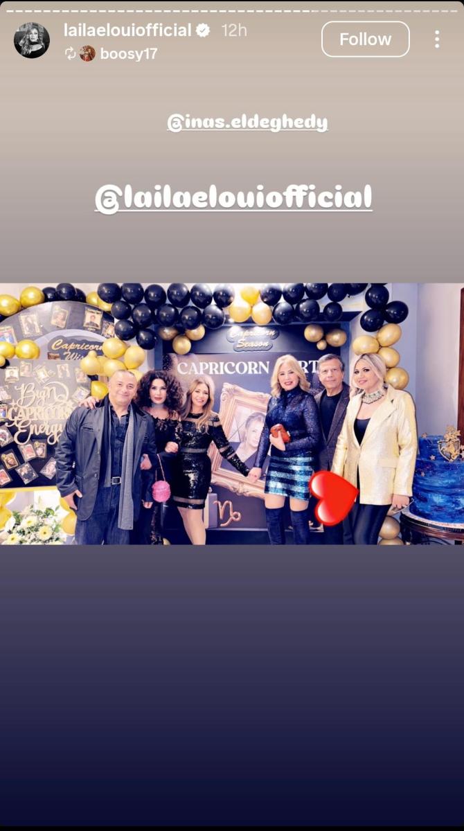 ضيوف حفل ليلى علوي (إنستغرام)