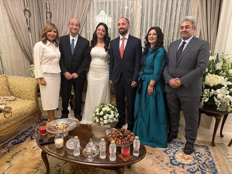 في خطوبة نور عمرو أديب (سوشيال ميديا)