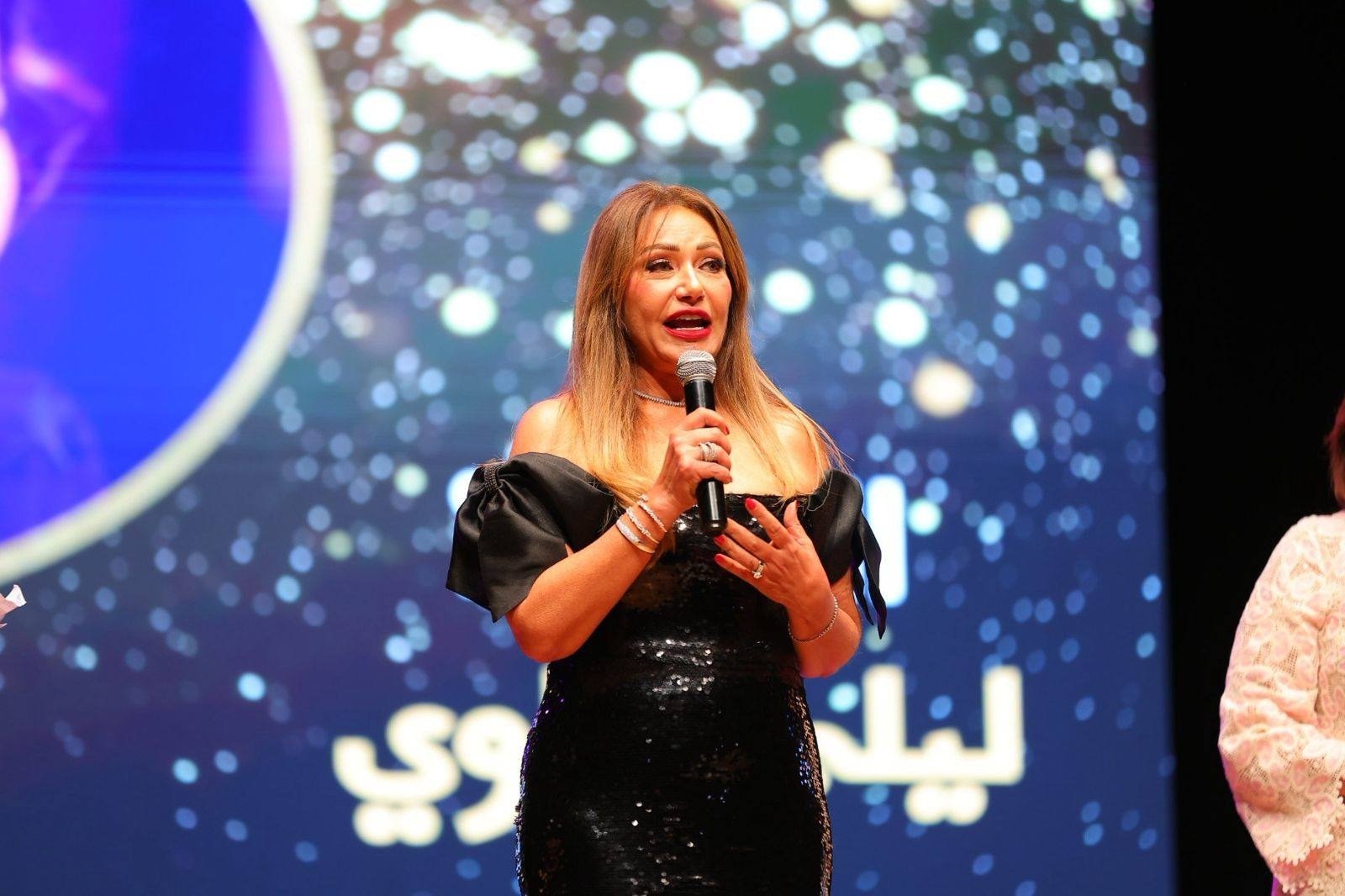 ليلى علوي في مهرجان الإسكندرية (سوشيال ميديا)