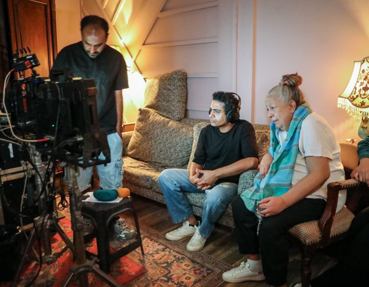 من صور سمية الألفي الأخيرة في تصوير مسلسل سفاح التجمع (سوشيال ميديا)