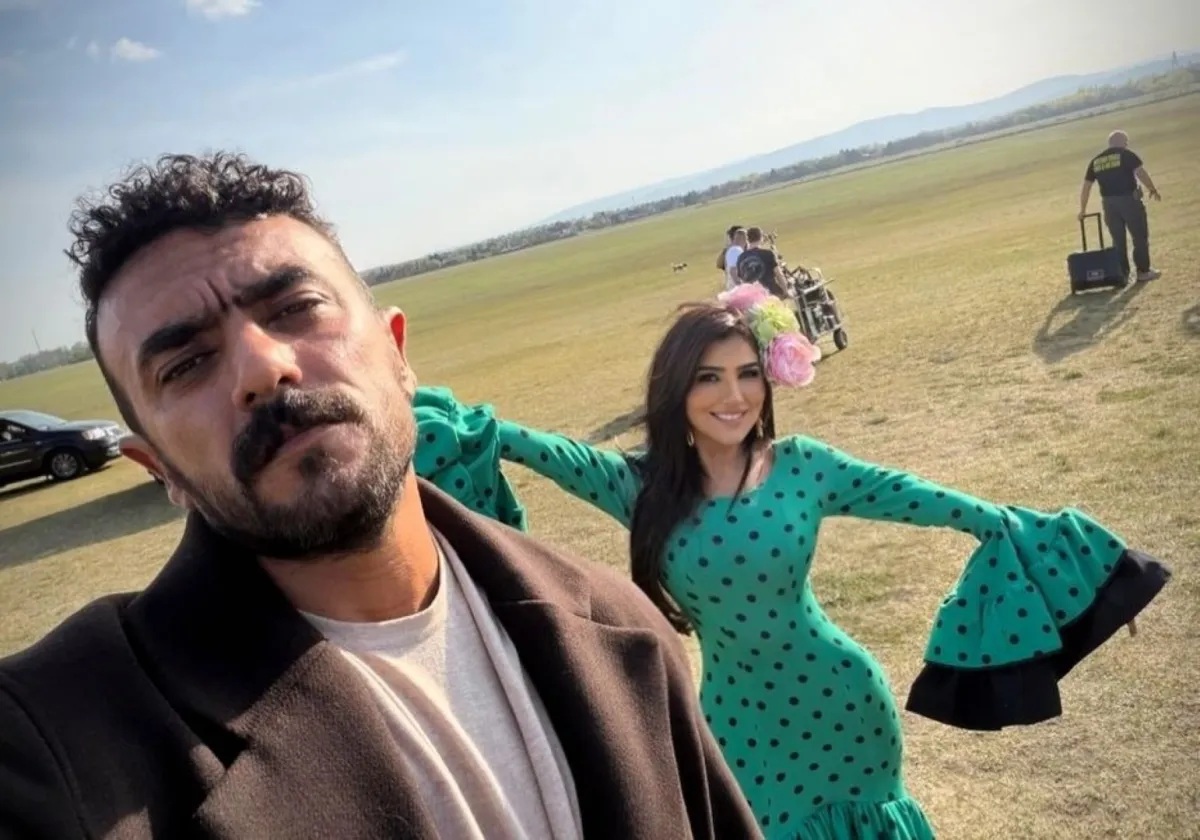 مي عمر وأحمد العوضي (سوشيال ميديا)