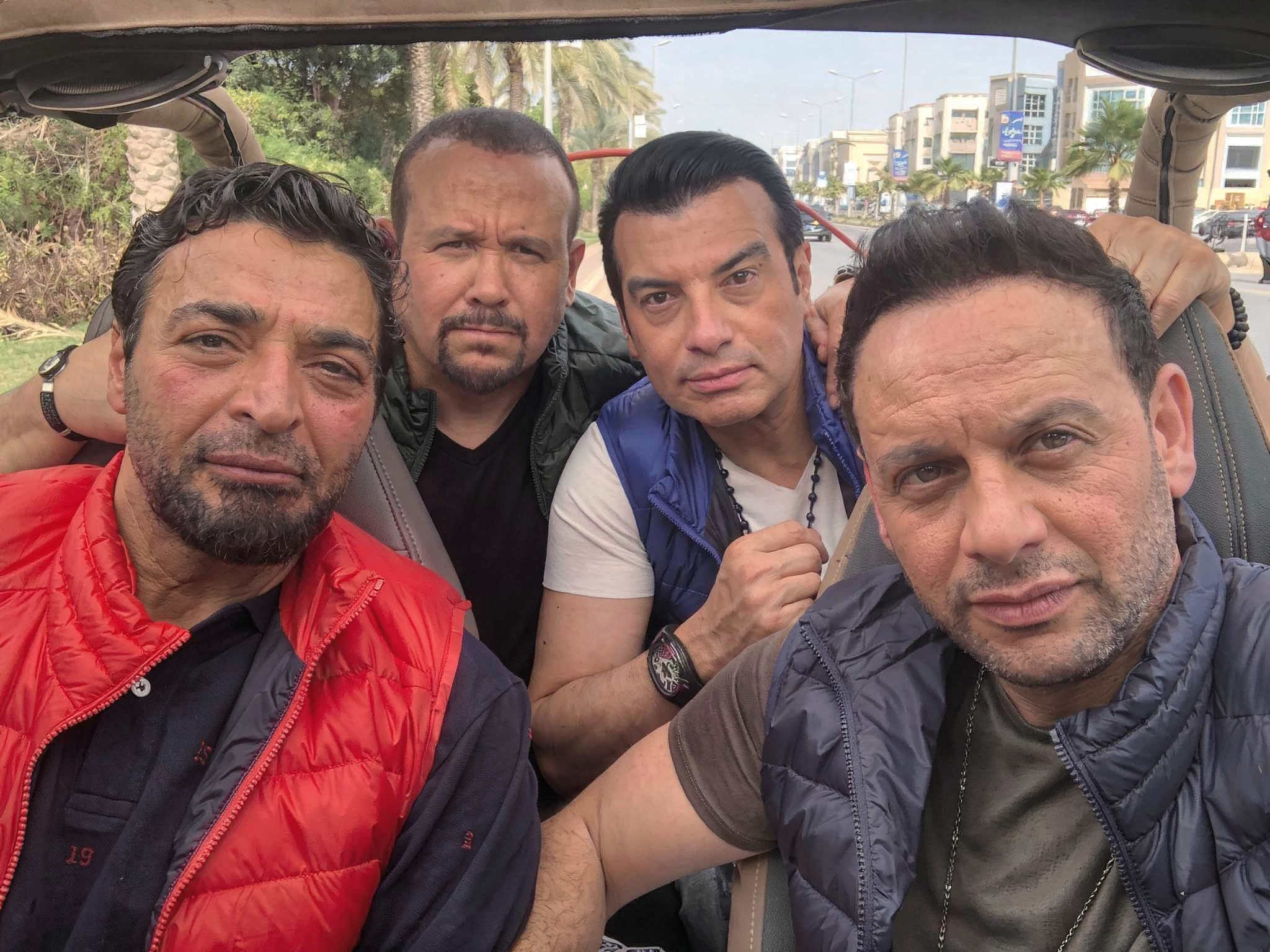  مصطفى قمر وإيهاب توفيق وهشام عباس وحميد الشاعري (سوشيال ميديا)