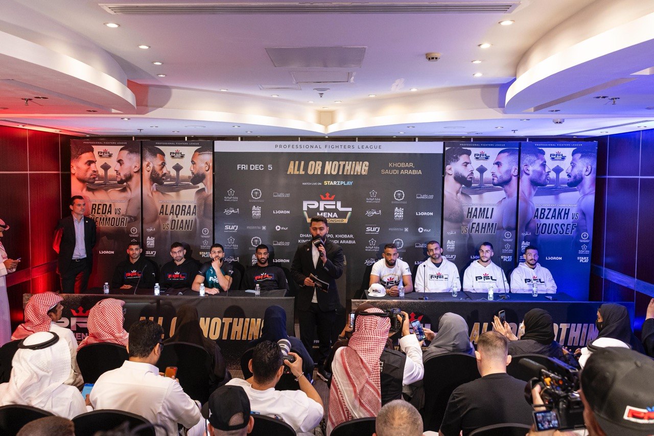 الخبر تستعد لليلة الحسم غداً في نهائيات PFL MENA . (وكالات)