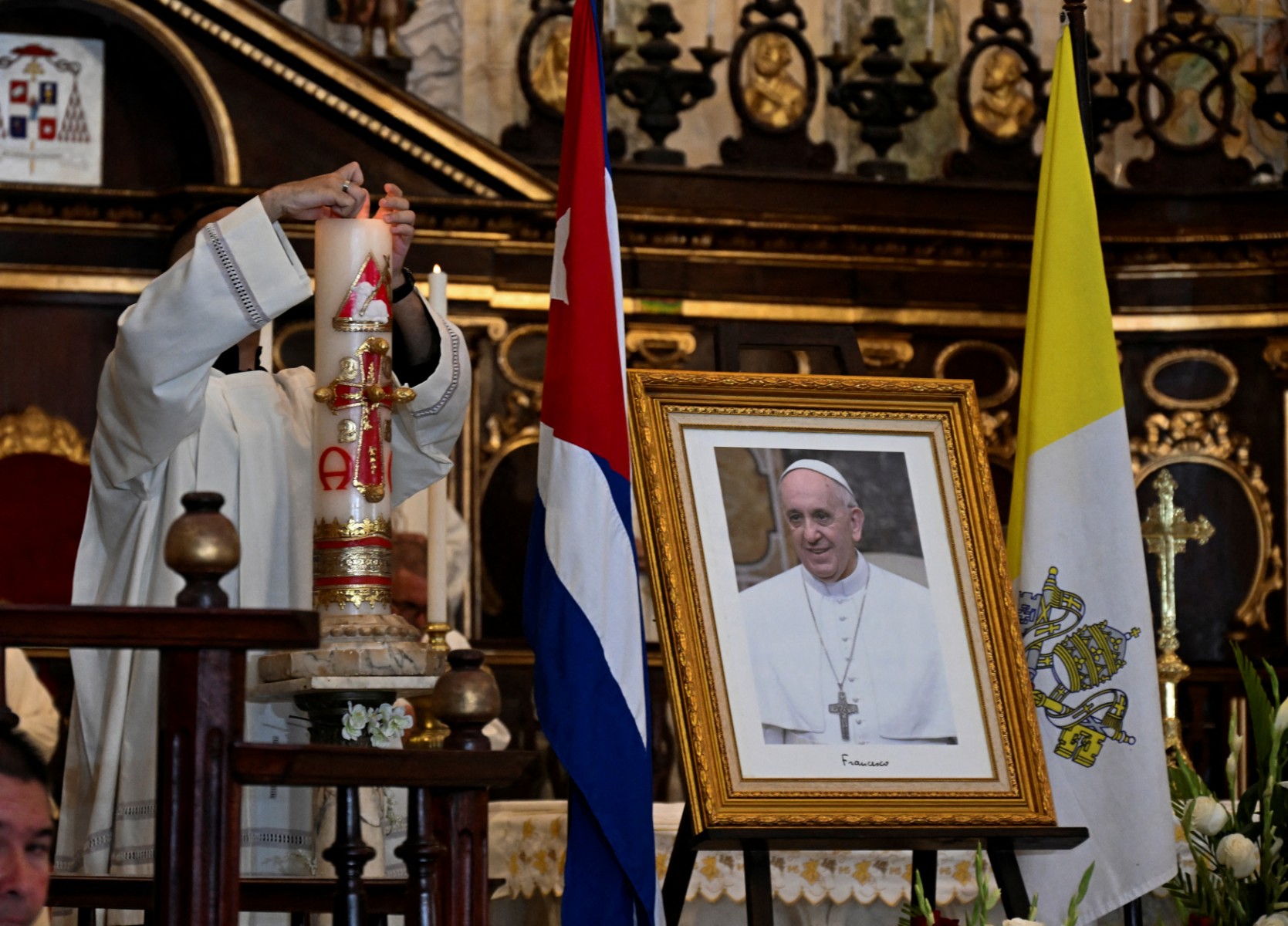 البابا فرنسيس. (أ ف ب)