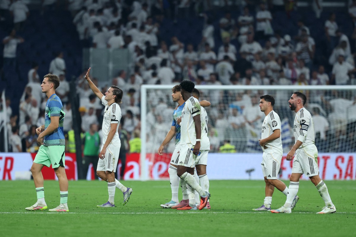 لاعبو ريال مدريد. (أ ف ب) 