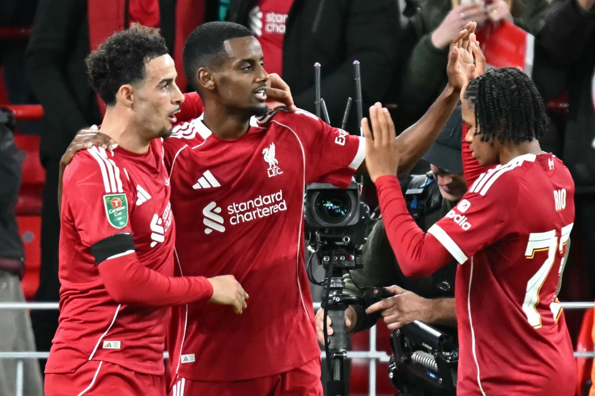 لاعبو ليفربول. (أ ف ب)