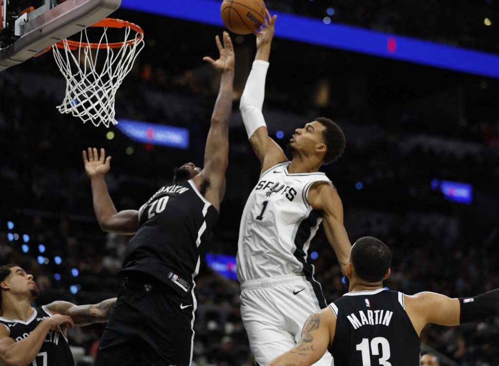 من المباراة. (أ ف ب) 