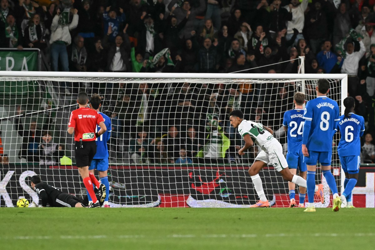 من المباراة. (أ ف ب) 