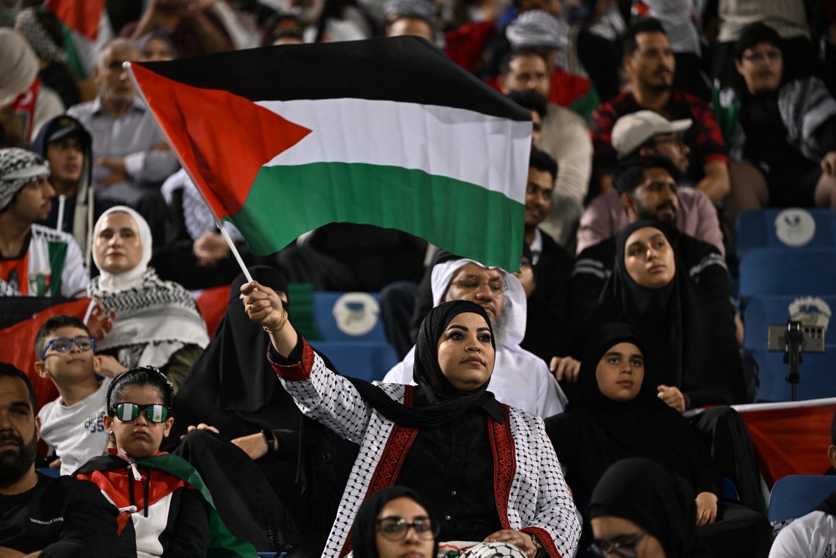 جمهور فلسطين. (أ ف ب) 