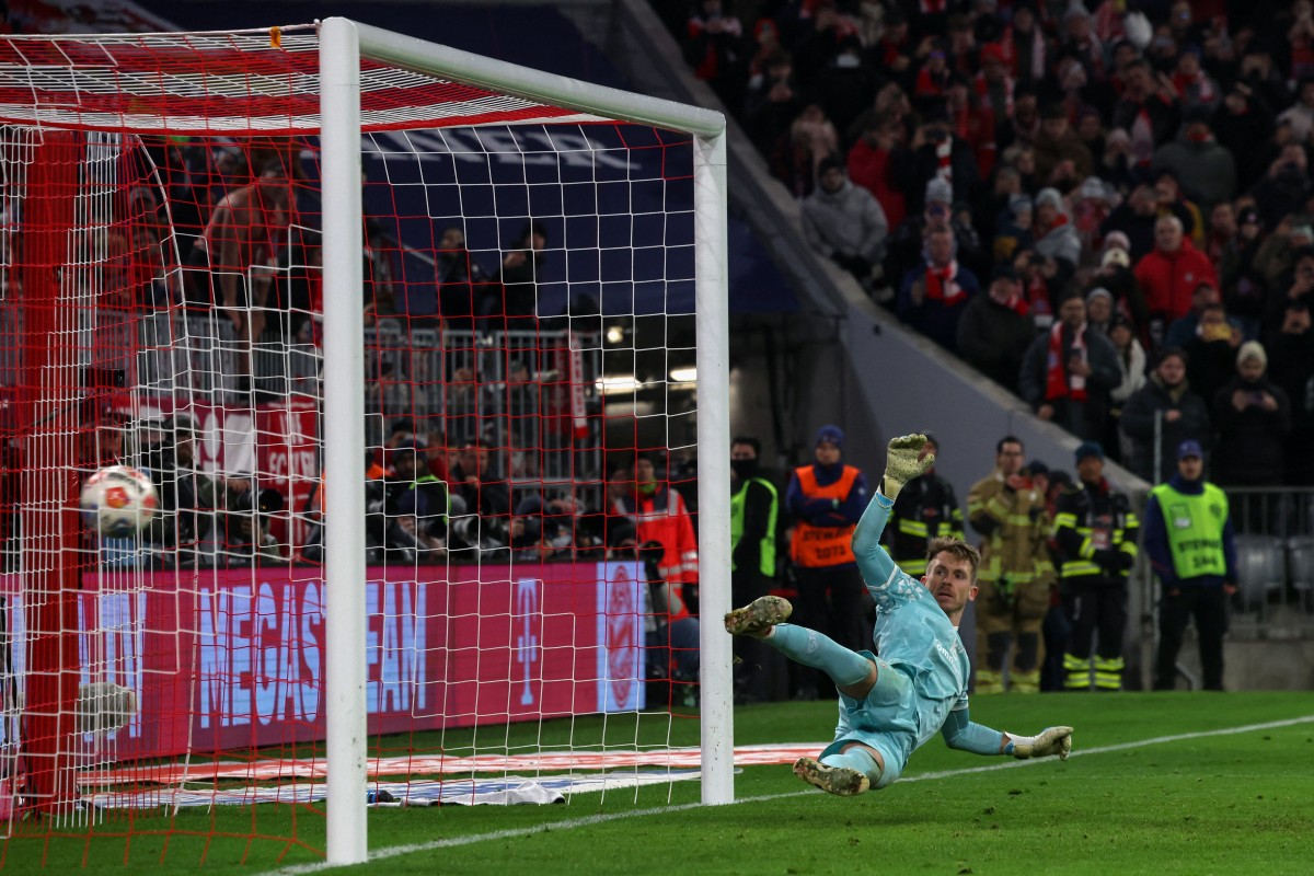 ركلة جزاء بايرن ميونيخ. (أ ف ب)