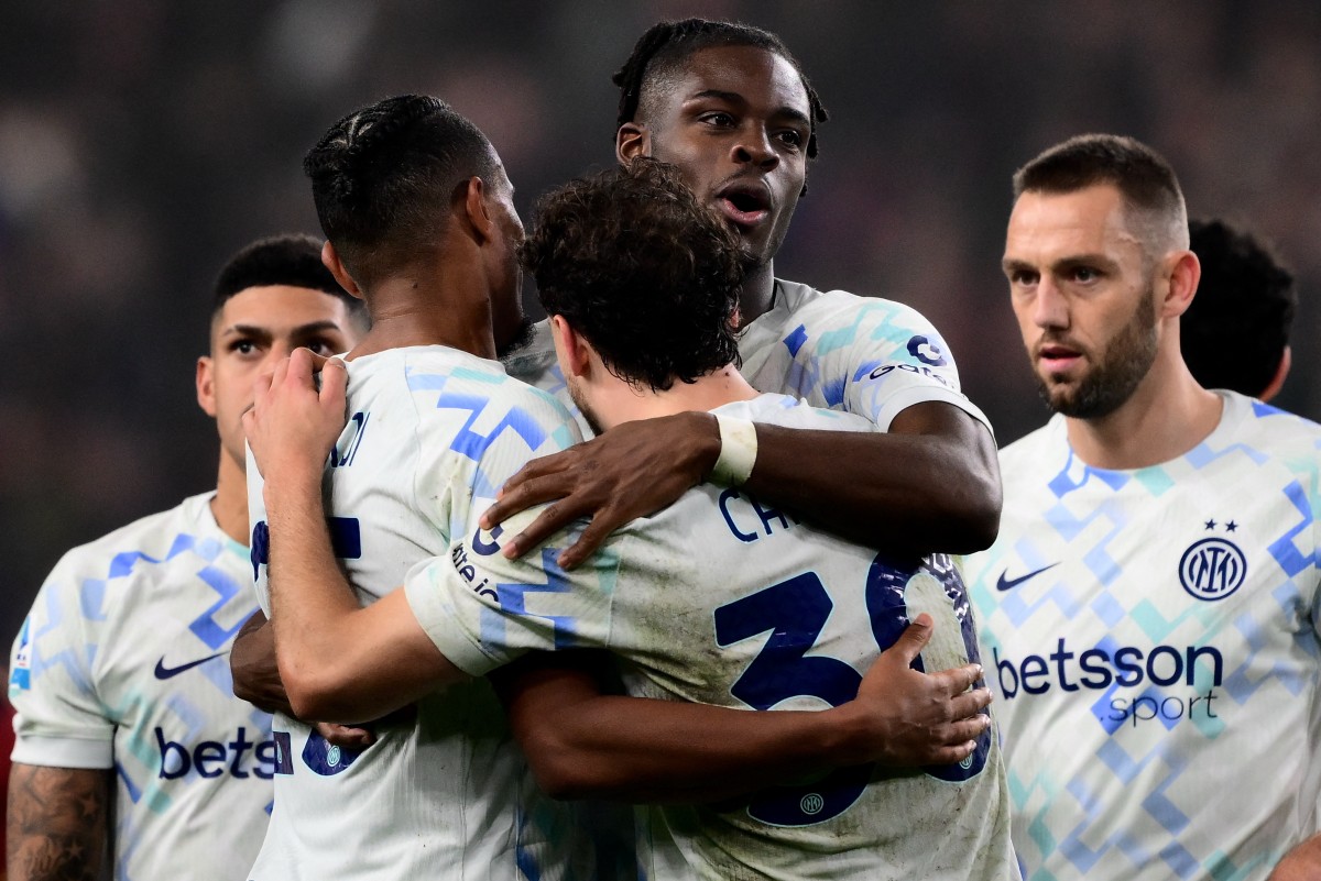 لاعبو إنتر. (أ ف ب)