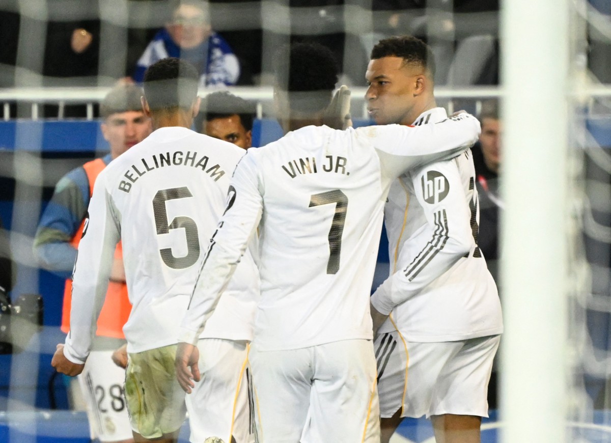 لاعبو ريال مدريد. (أ ف ب)