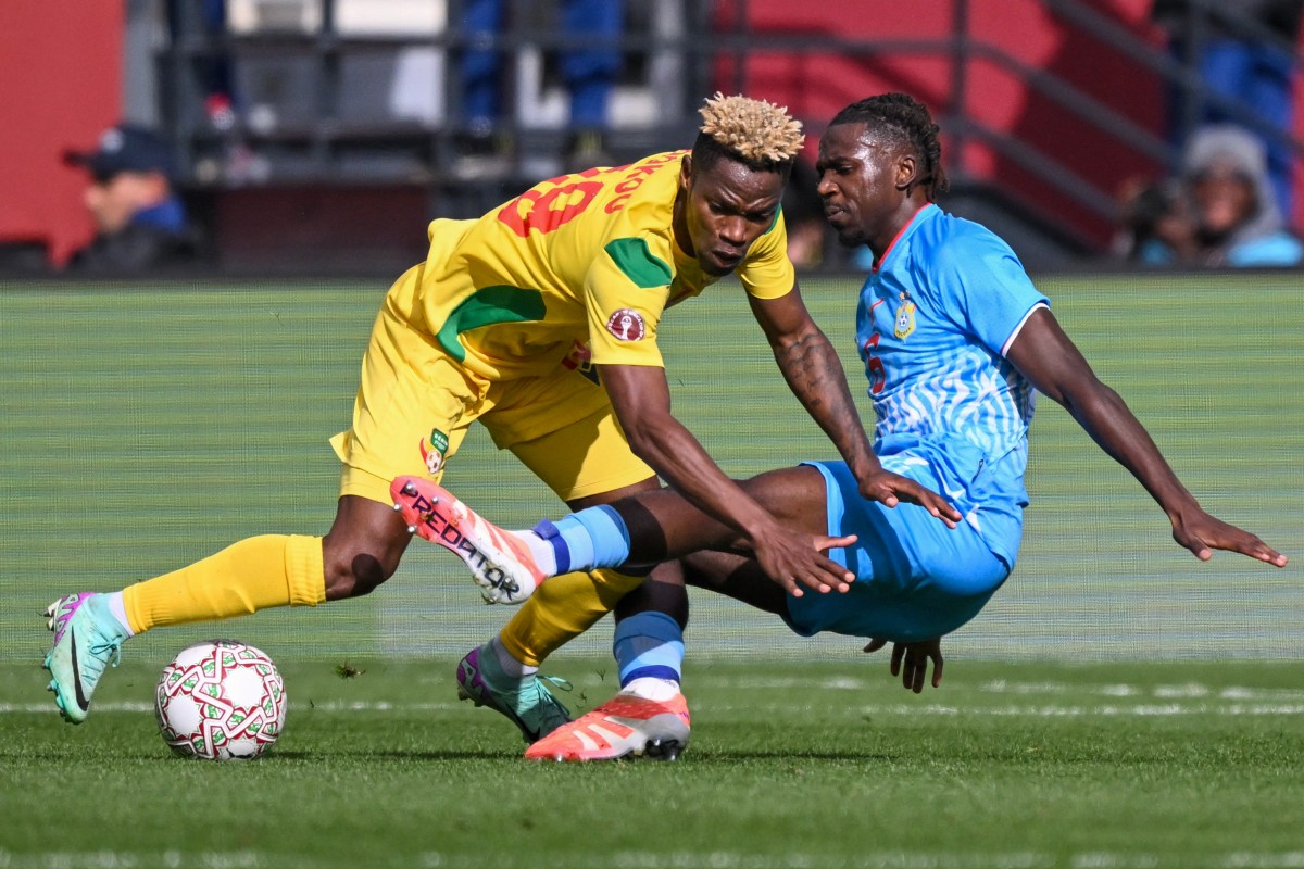 من مباراة الكونغو وبنين. (أ ف ب) 