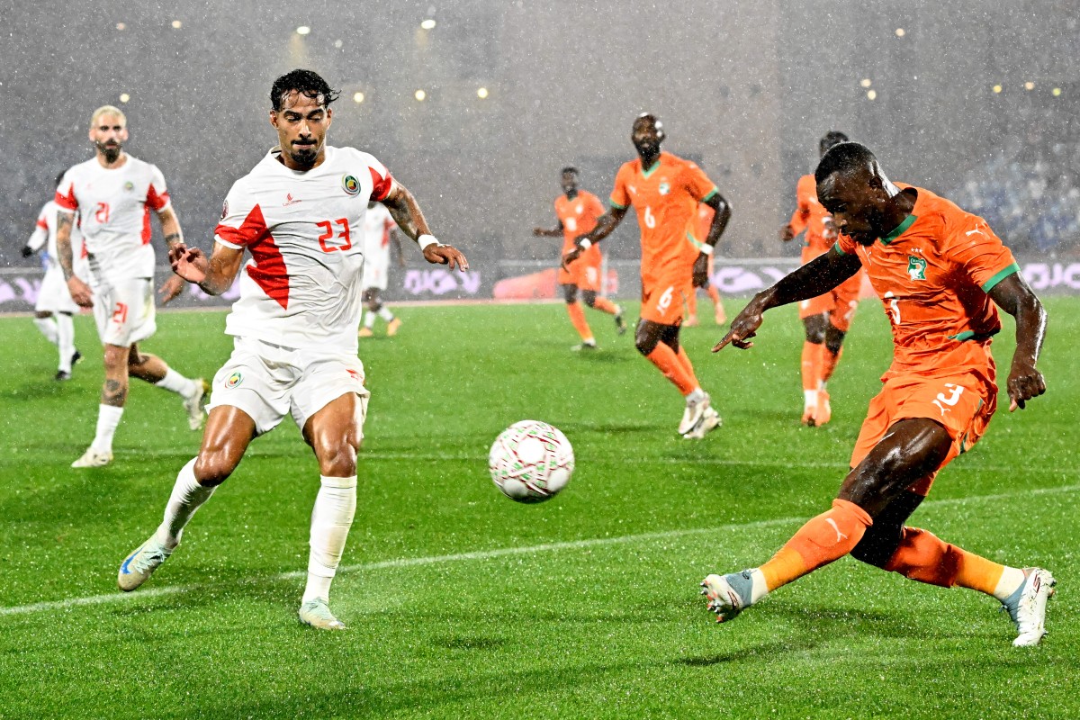 من المباراة. (أ ف ب) 