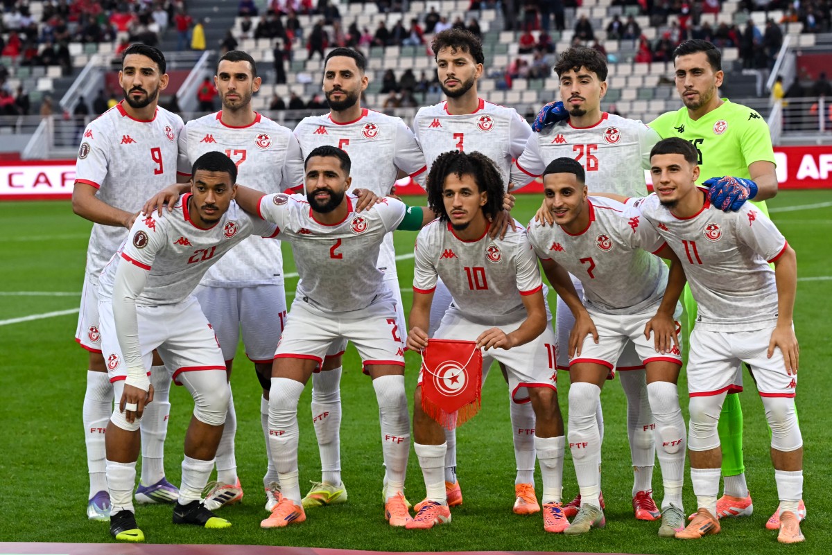 لاعبو تونس. (أ ف ب)