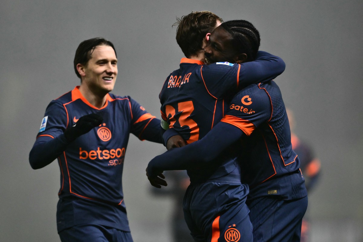 من مباراة إنتر وبارما. (أ ف ب)