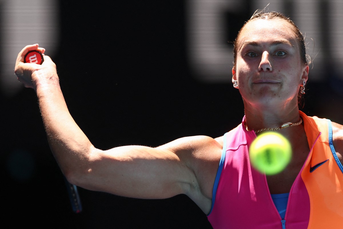 البيلاروسية أرينا سابالينكا. (أ ف ب) 