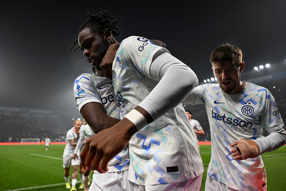 لاعبو إنتر. (أ ف ب) 