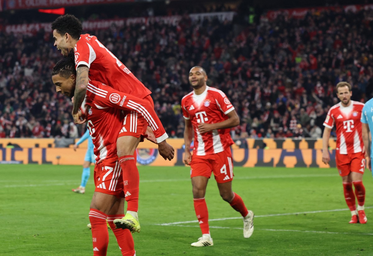 لاعبو بايرن ميونيخ. (أ ف ب) 