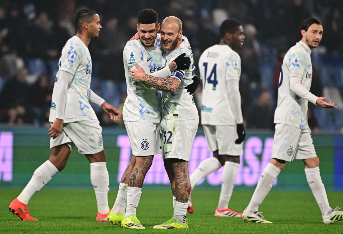 لاعبو إنتر. (أ ف ب) 