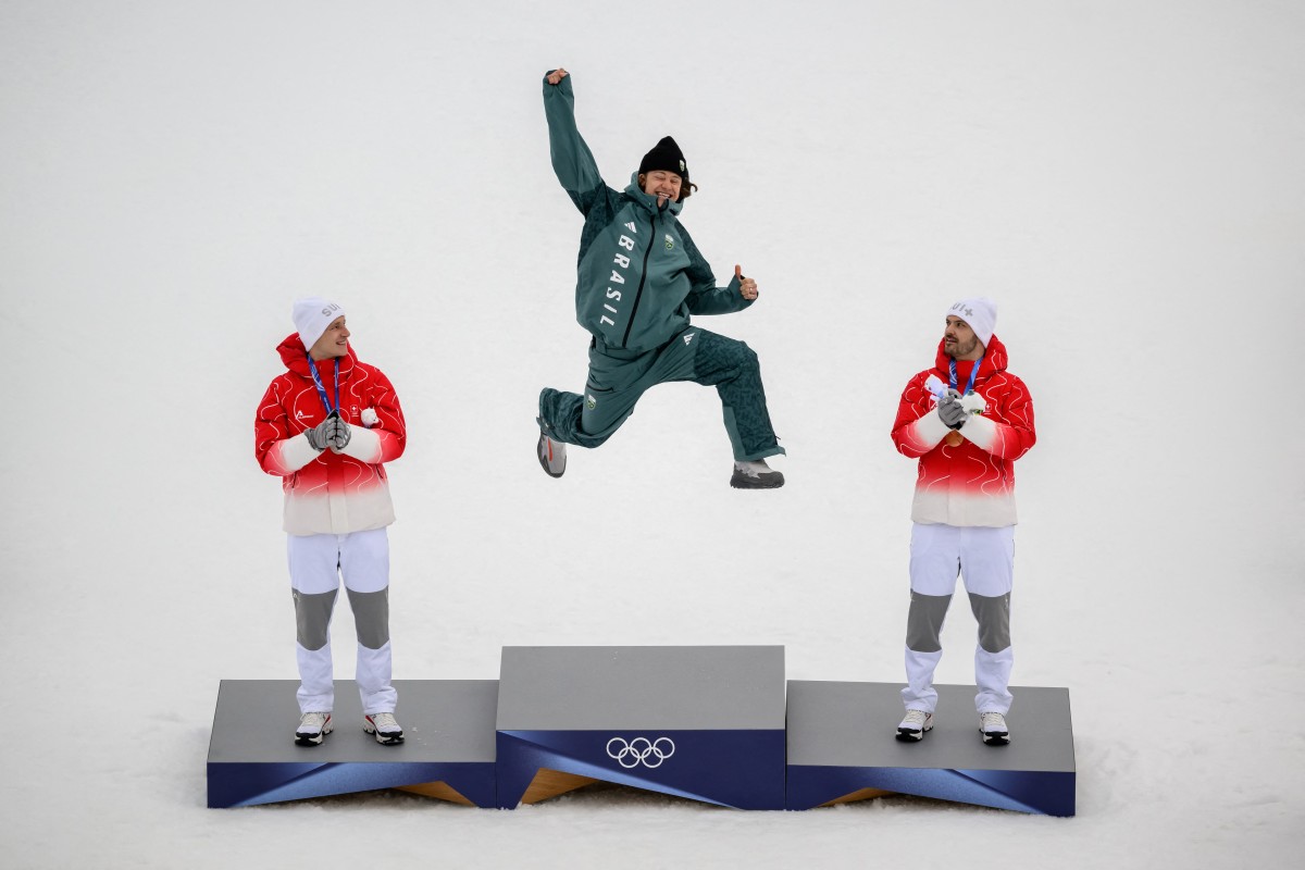 المتزلج البرازيلي لوكاس بينييرو براتن. (أ ف ب)