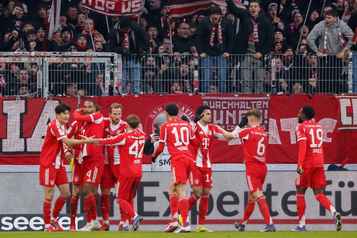 لاعبو بايرن ميونيخ. (أ ف ب)