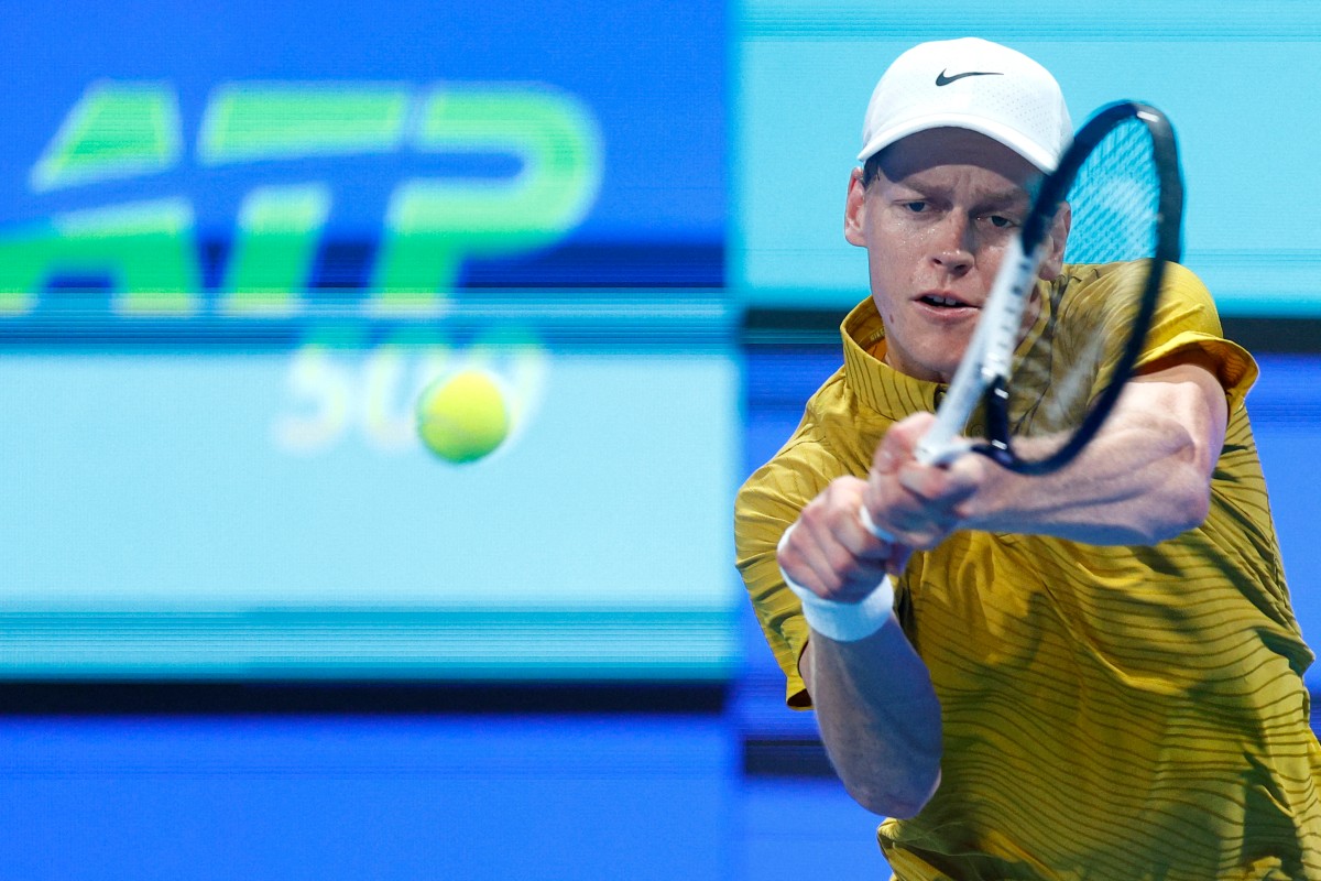 الإيطالي يانيك سينر. (أ ف ب) 