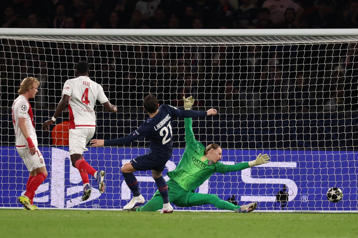 من المباراة. (أ ف ب) 