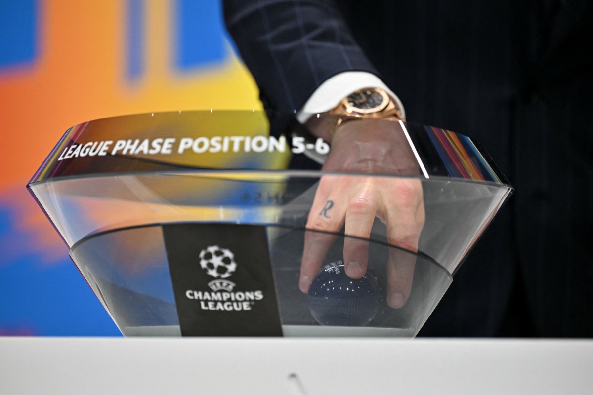 من قرعة دوري أبطال أوروبا. (أ ف ب) 