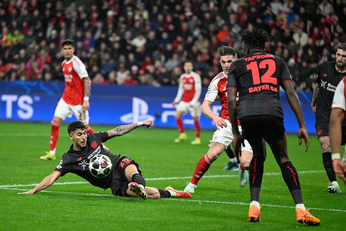 من المباراة. (أ ف ب) 