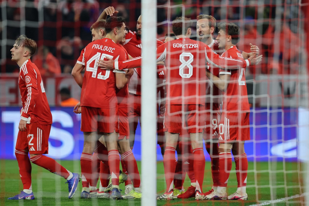 لاعبو بايرن ميونيخ. (أ ف ب)