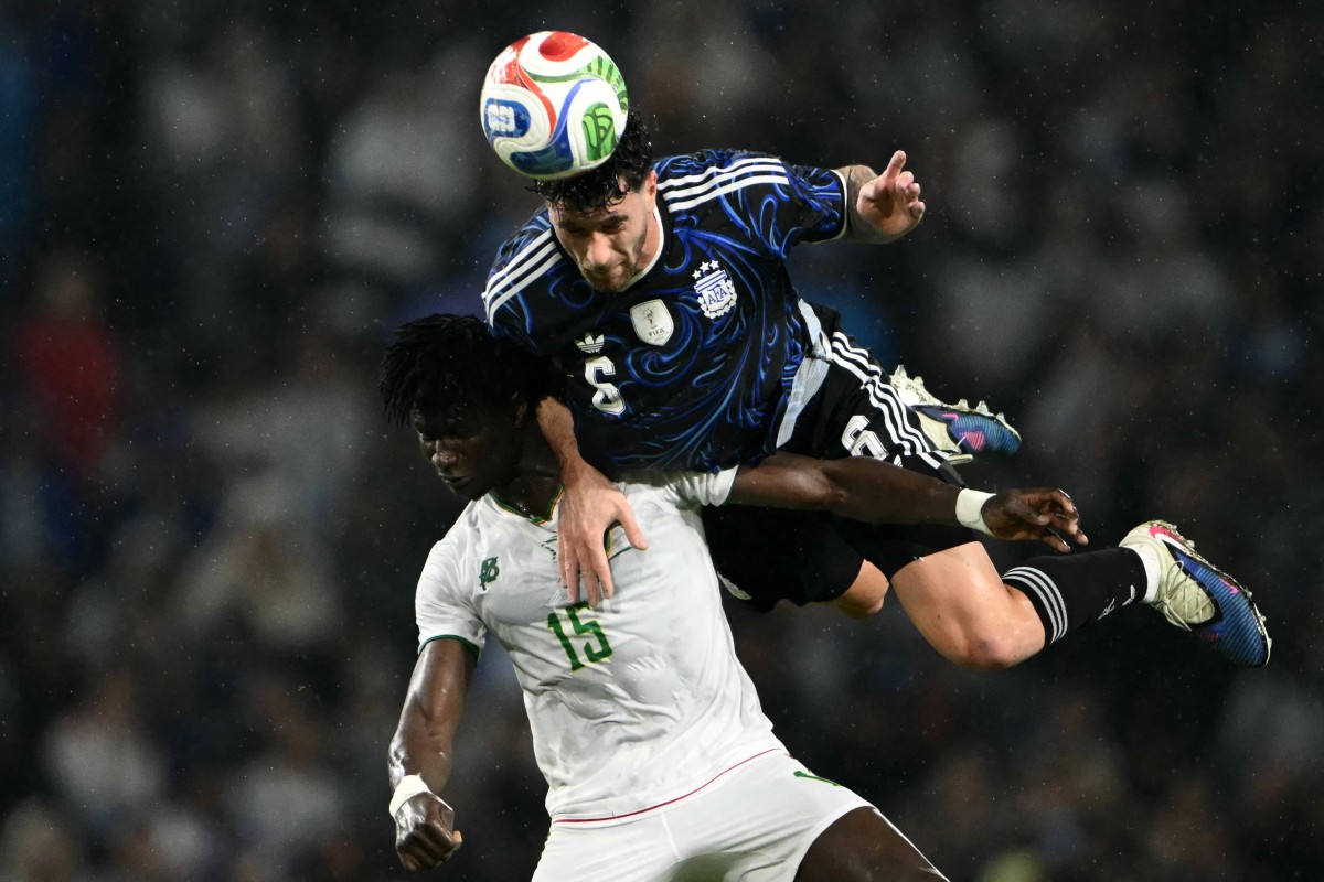 من المباراة. (أ ف ب) 