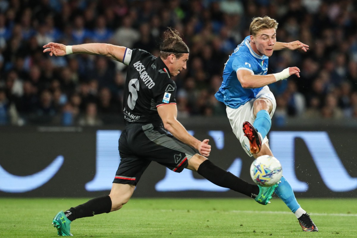 من المباراة. (أ ف ب) 