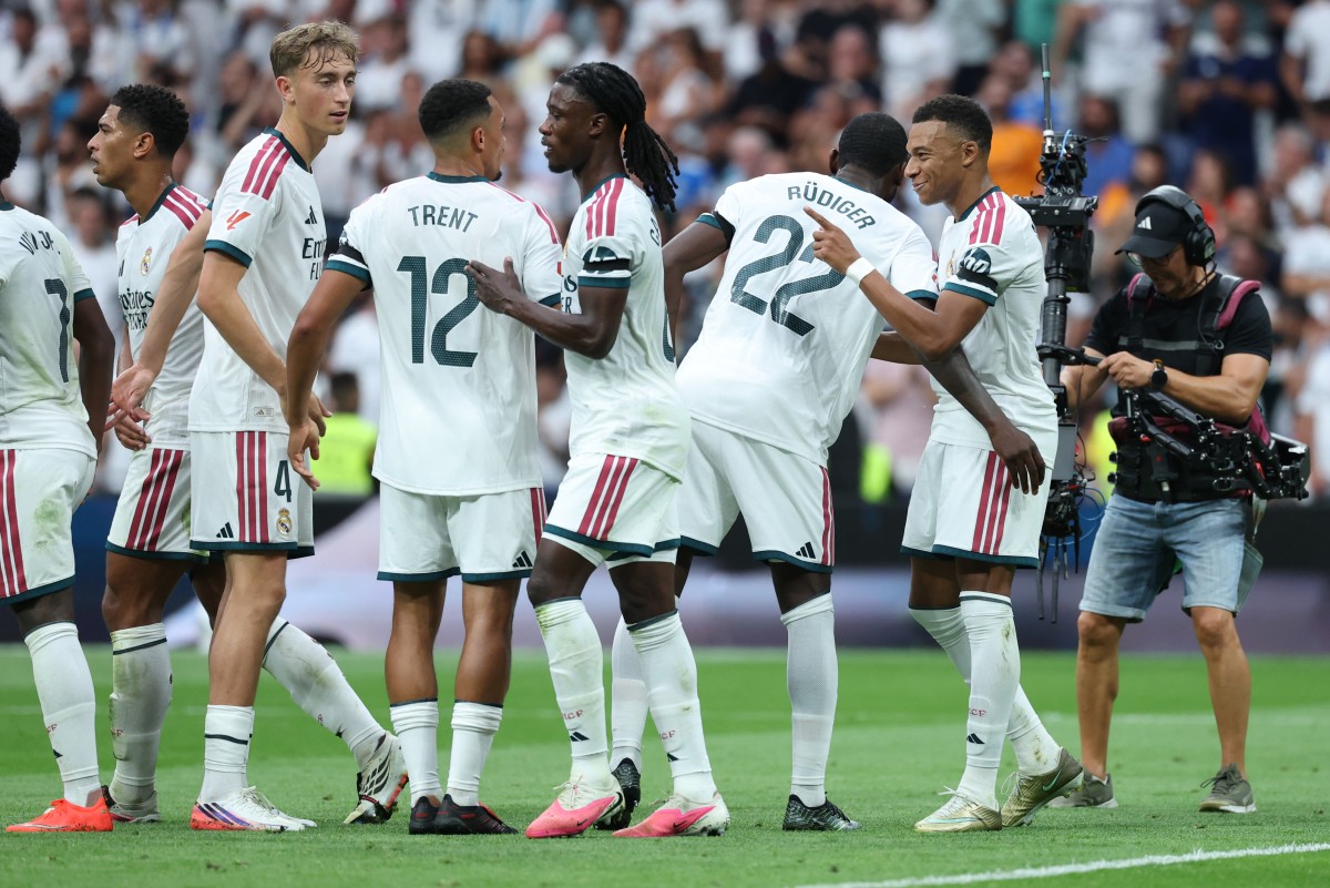 لاعبو ريال مدريد. (أ ف ب)
