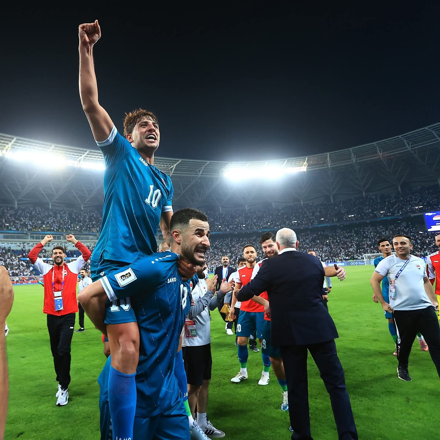 لاعبو العراق. (إكس) 