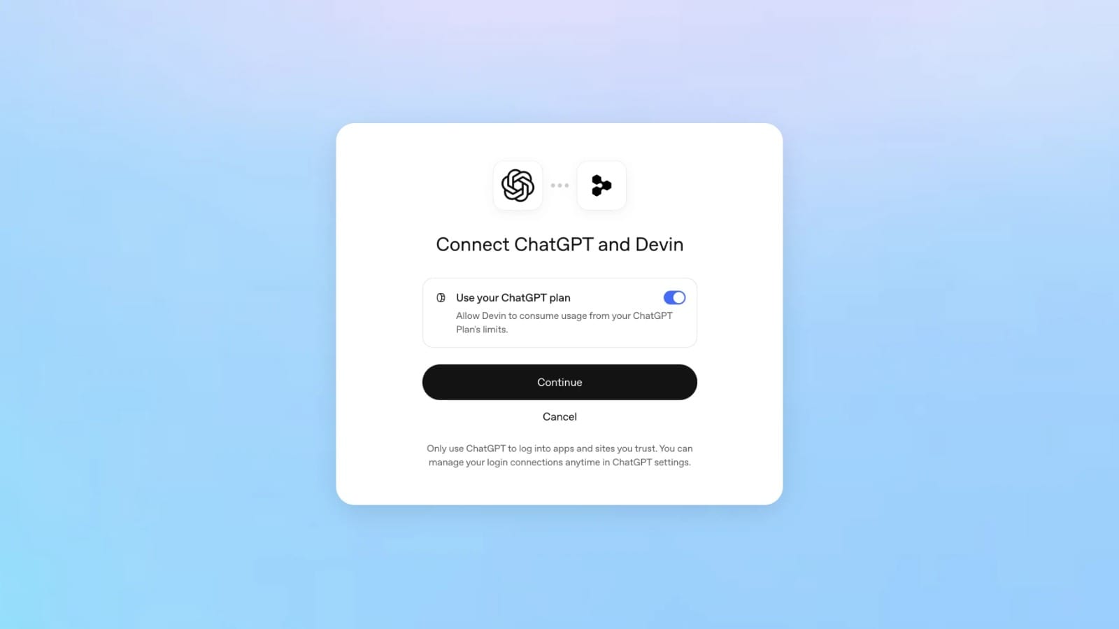 ميزة Sign in with ChatGPT الجديدة لتسجيل الدخول باستخدام شات جي بي تي - أوبن إيه آي