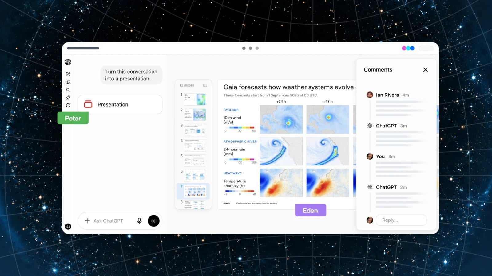 ميزة Collaborative Slides الجديدة لإنشاء العروض التقديمية بشكل تشاركي داخل شات جي بي تي - أوبن إيه آي