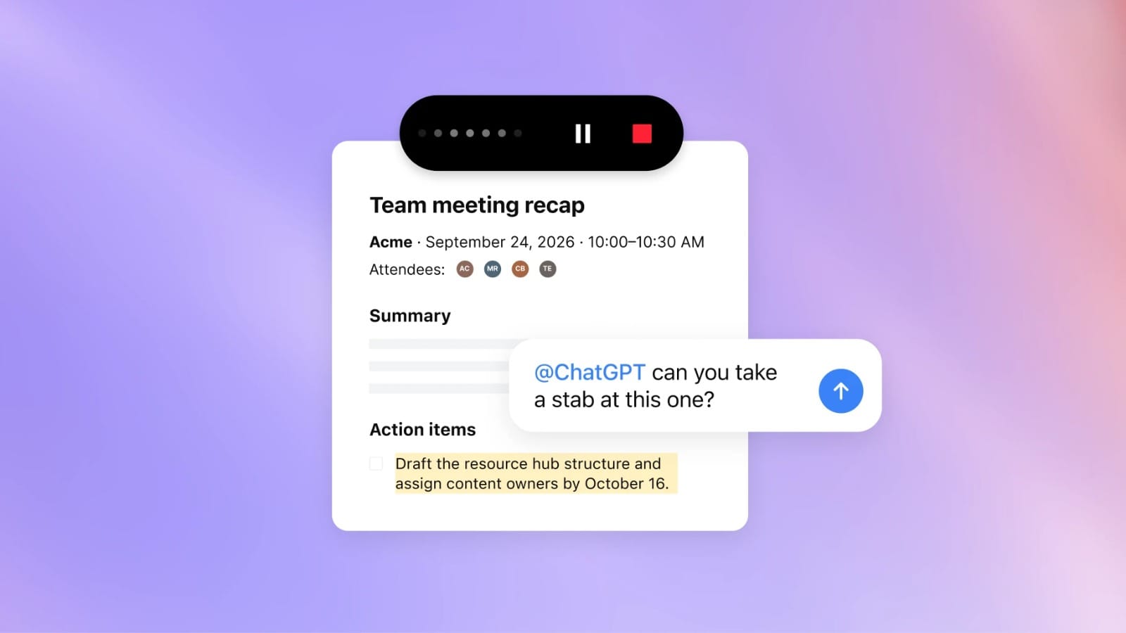 ميزة Meetings Plugins الجديدة للاجتماعات داخل شات جي بي تي - أوبن إيه آي