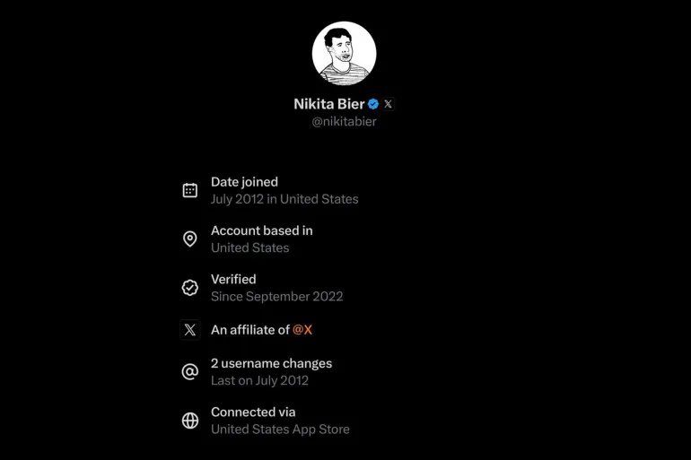 نموذج عن طريقة عرض المعلومات في تحديث إكس الجديد (مواقع)