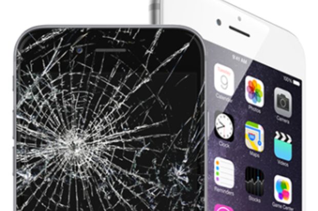 شاشة هاتف مكسورة (مواقع) 