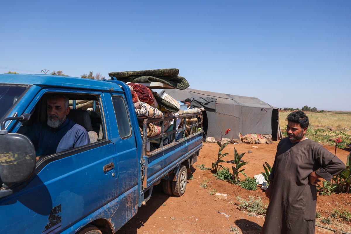 سكان من البدو في السويداء. (ا ف ب)