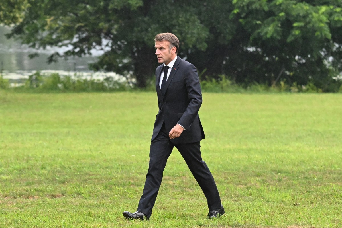 ايمانويل ماكرون. (أ ف ب)