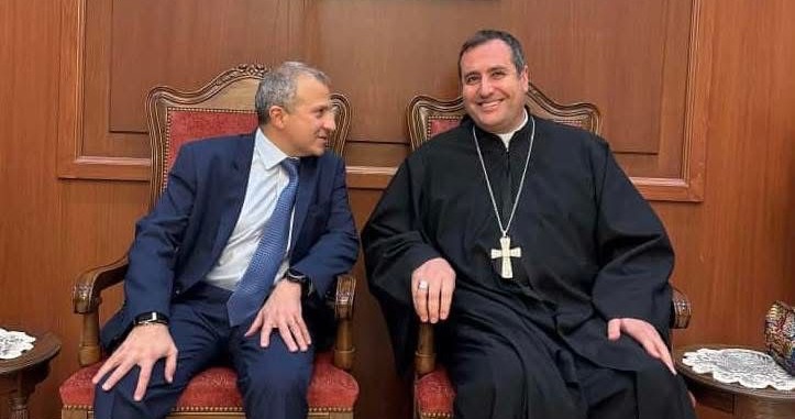 إدمون رزق وجبران باسيل. (وكالات)