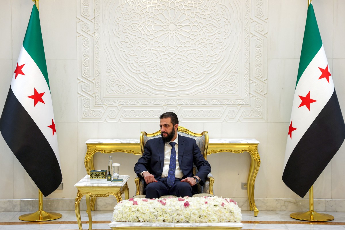 احمد الشرع. (أ ف ب)