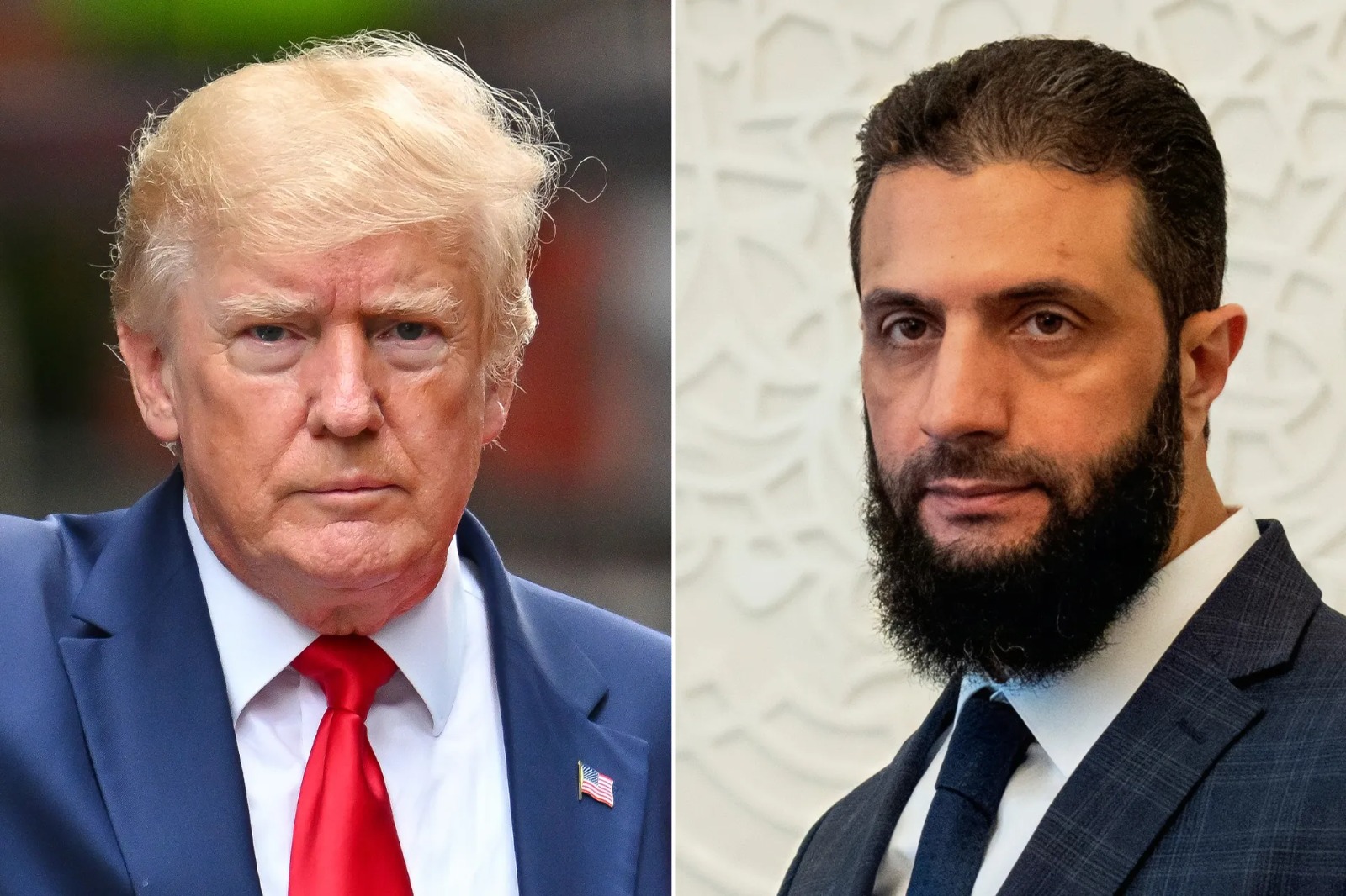 الشرع وترامب. (ارشيف)