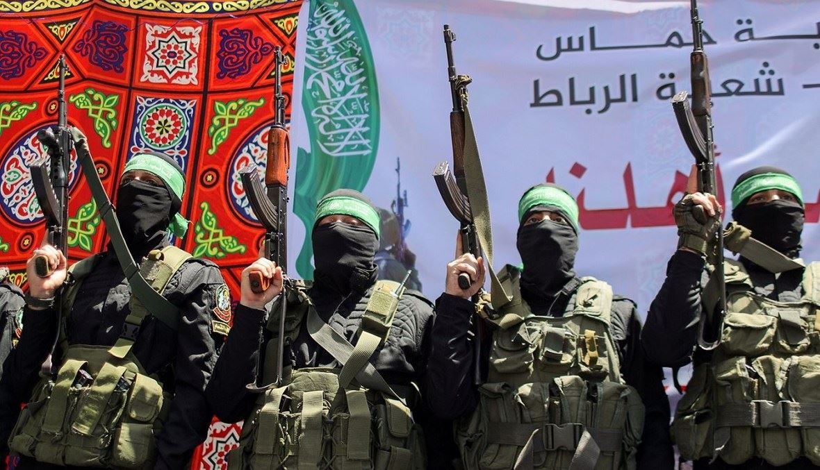 عناصر من حماس. (أ ف ب)